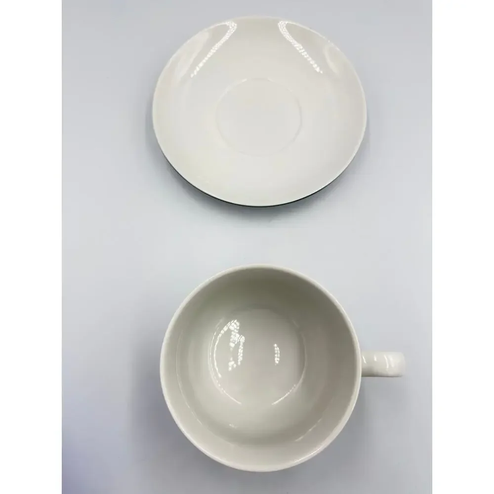 Starbucks Advertising JUMBO Cappuccino Coffee Soup Ceramic Cup and Saucer 2006